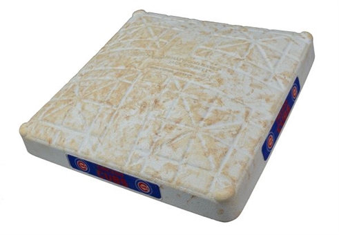 2011 Game Used Second Base from Wrigley Field Cubs vs Mets 5/24/11 (MLB AUTH)